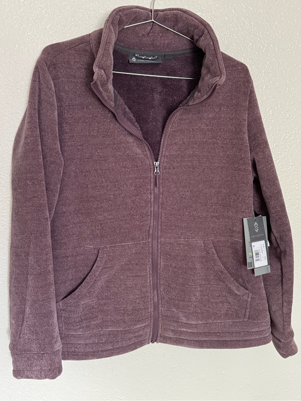 Free Country Women's Mauve Zip-Up Fleece Jacket